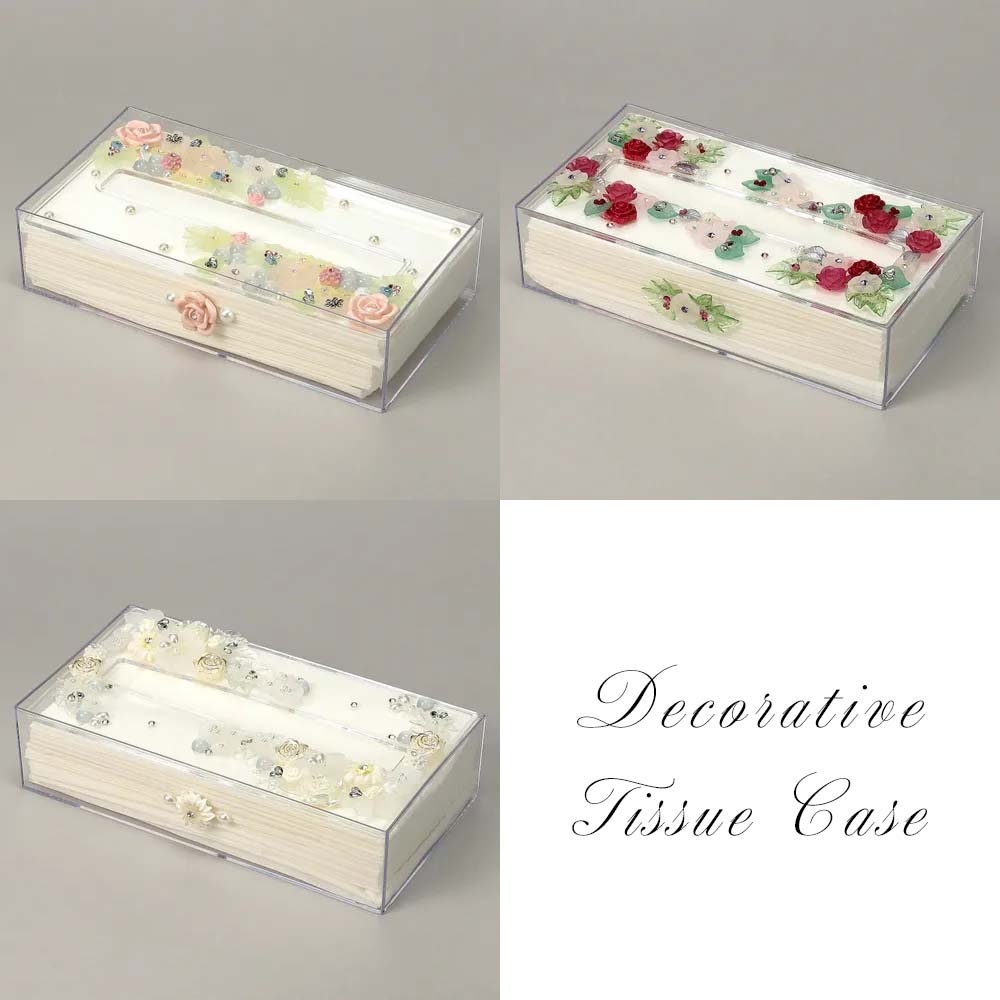 楽天市場】デコレーション アクリルティッシュケース キラキラ 豪華