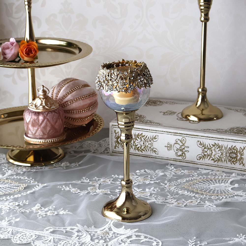 楽天市場】キャンドルホルダー バロックミラー ゴールド クラシカル