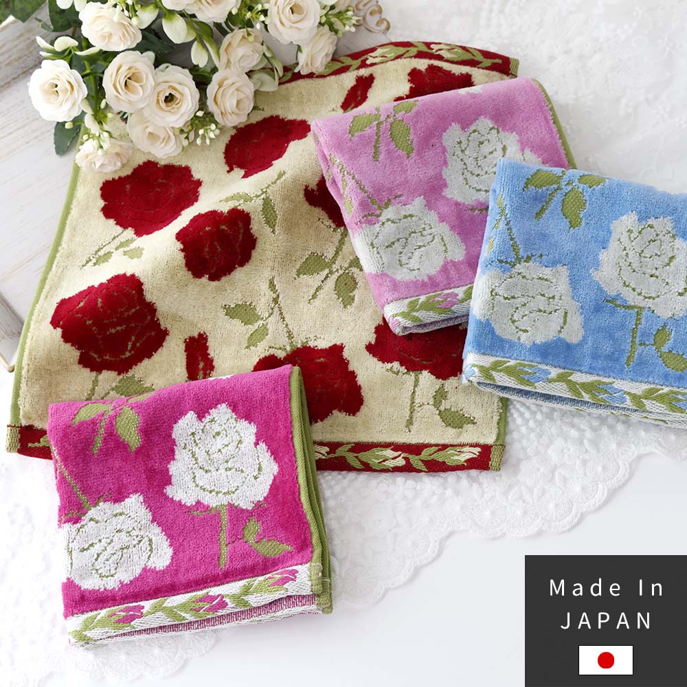 楽天市場】プレゼント ギフト 私のハンカチ ガーゼ 薔薇柄