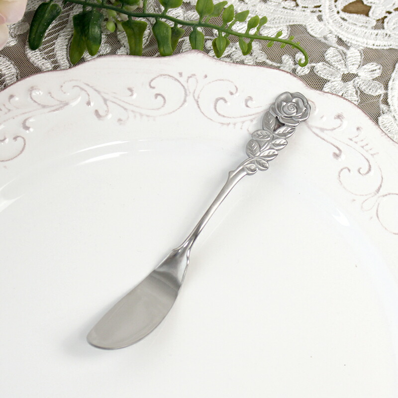 楽天市場】バターナイフ ローズカトラリー ゴールド 日本製 おしゃれ