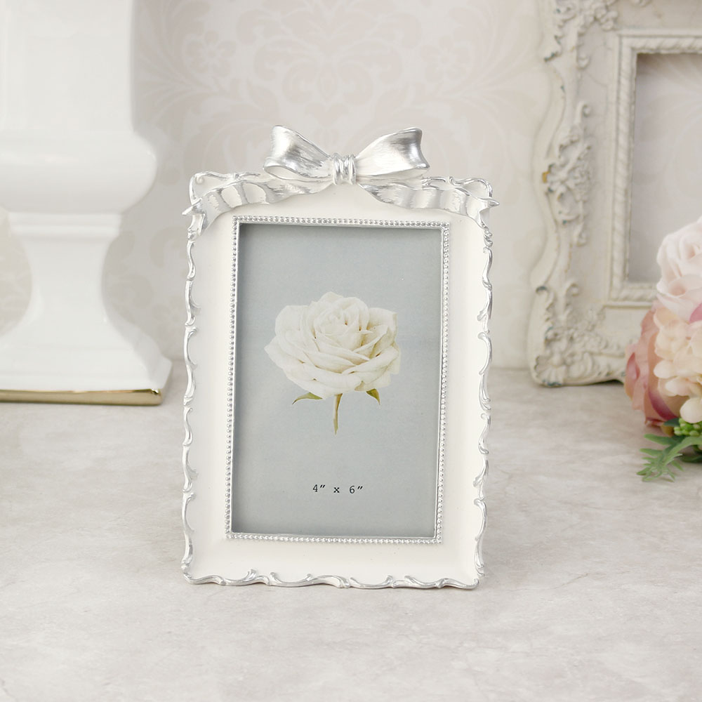 楽天市場】写真立て 薔薇のブーケ フォトフレーム アイボリー
