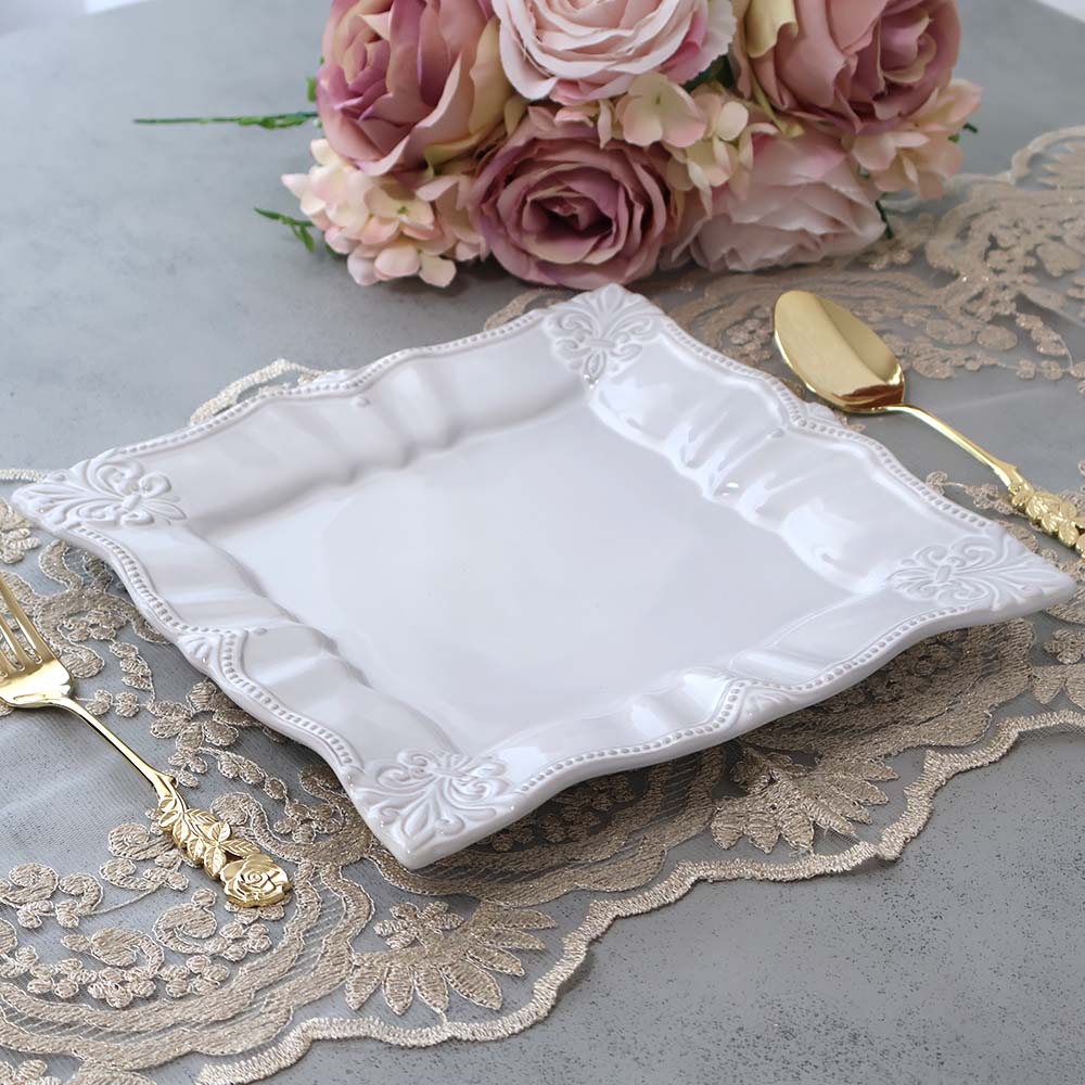 楽天市場】アウトレット品 ゴールドリボン ガラスプレート 20cm