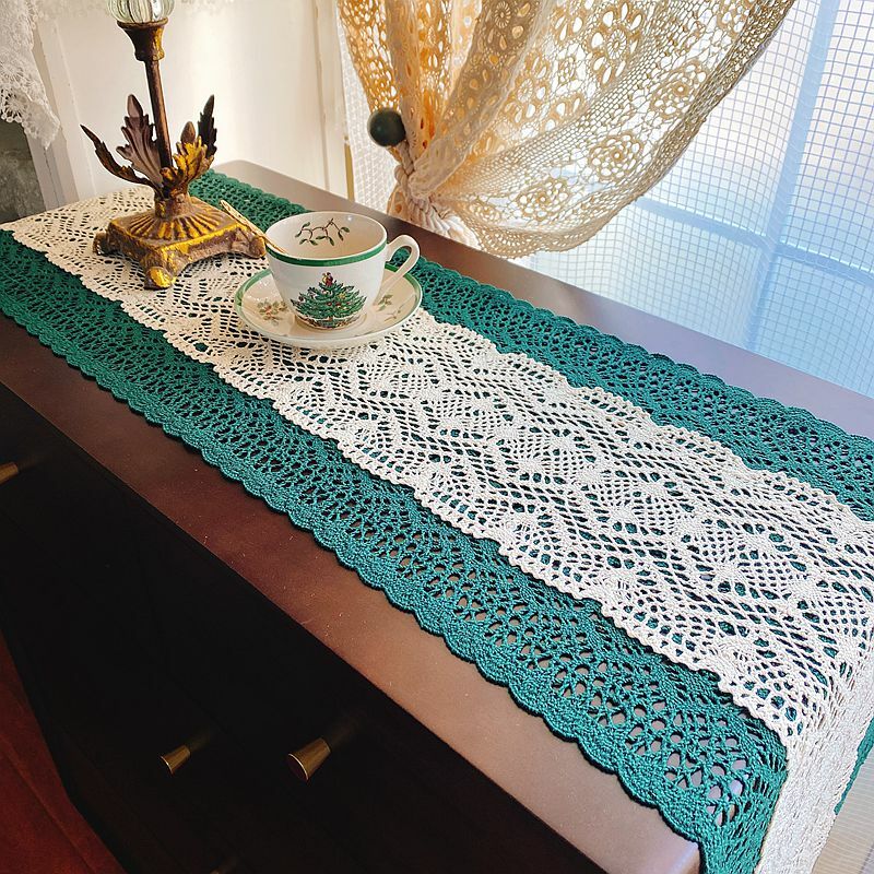 バテンレース　大判クロス 楽天市場】バテンレース テーブルセンター40X130cm 新入荷 ホワイト