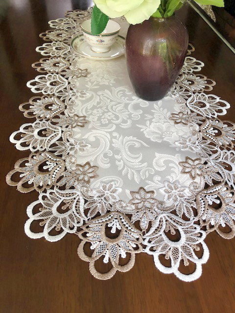 バテンレーステーブルクロス約170㎝×約130㎝ バテンレーステーブルクロス約170㎝×約130㎝ インテリア - 吉田