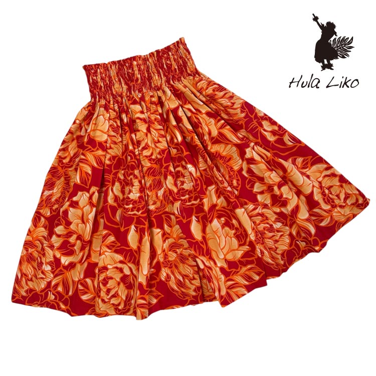 楽天市場】(赤86) パウスカート 赤 フラダンス スカート フラダンス