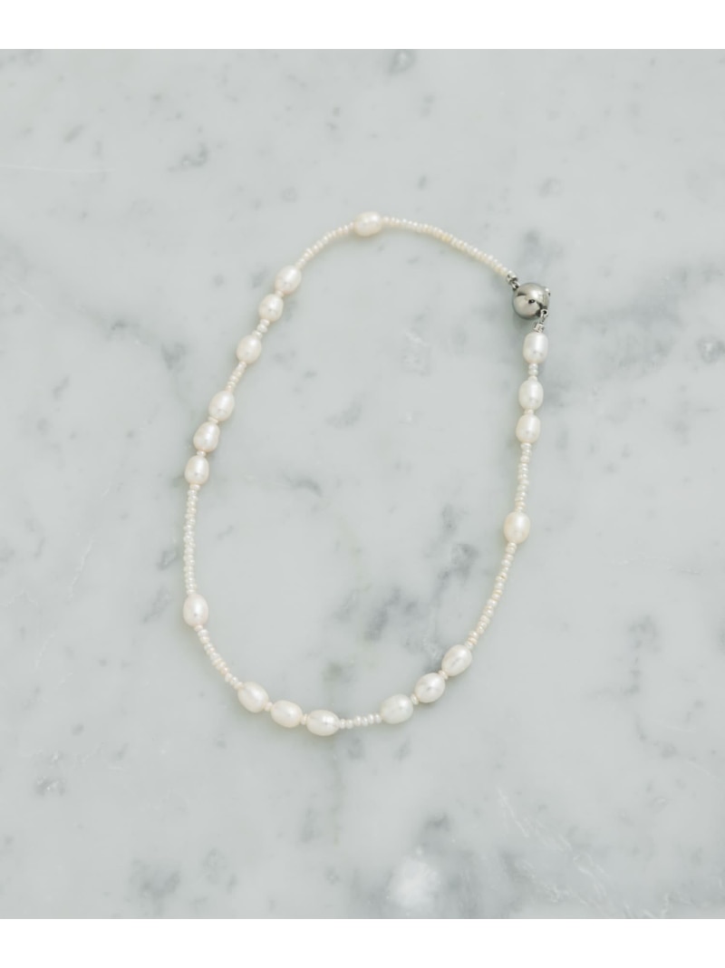 in mood BABY&RICEPRL 36CM CHOKER URBAN RESEARCH ROSSO アーバンリサーチロッソ アクセサリー・腕時計 ネックレス ホワイト【送料無料】[ Fashion]