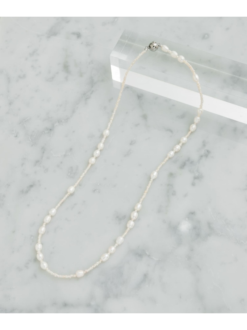in mood BABY&RICEPRL 60CM NECKLACE URBAN RESEARCH ROSSO アーバンリサーチロッソ アクセサリー・腕時計 ネックレス ホワイト【送料無料】[ Fashion] 15,444円
