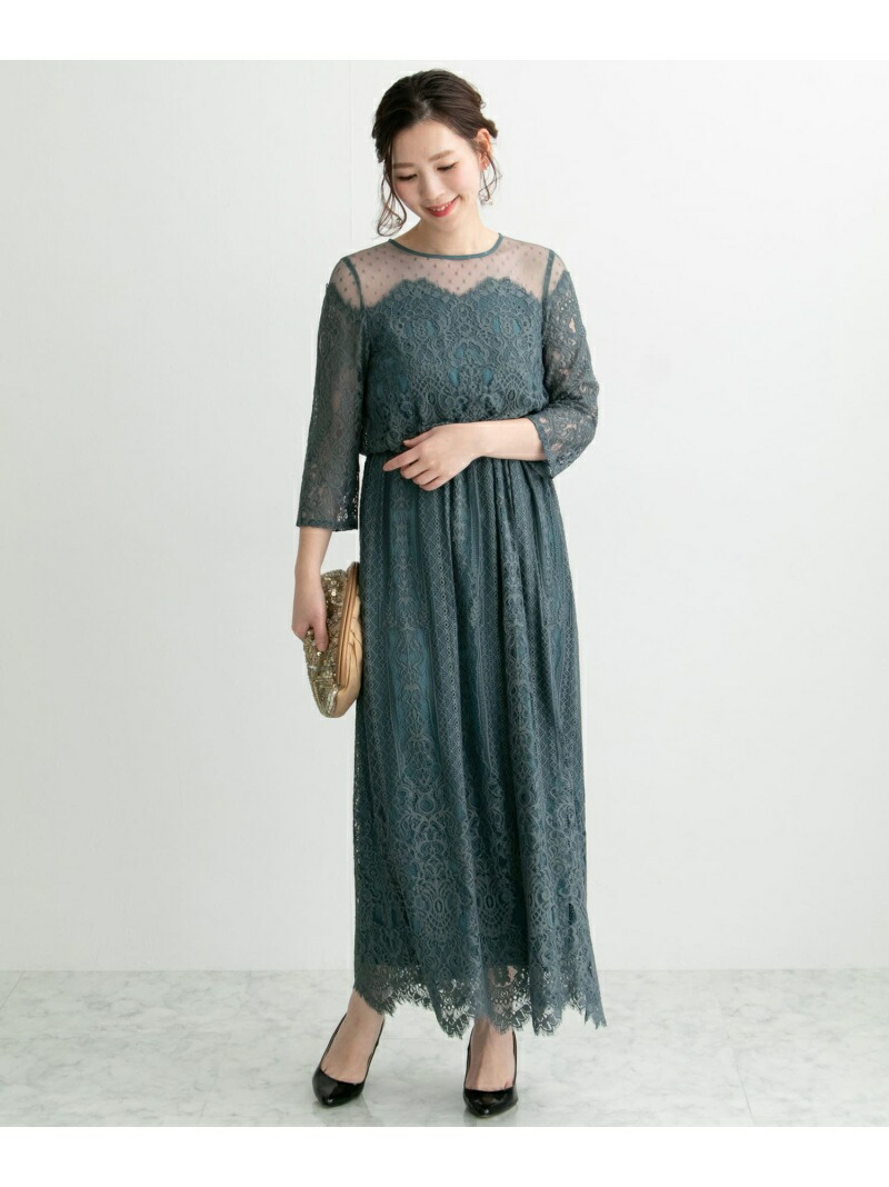 Troisiemechaco ドットチュール パネルレースドレス Rosso アーバンリサーチロッソ ワンピース ワンピースその他 ブラック グリーン オレンジ パープル 送料無料 Rakuten Fashion Soone It