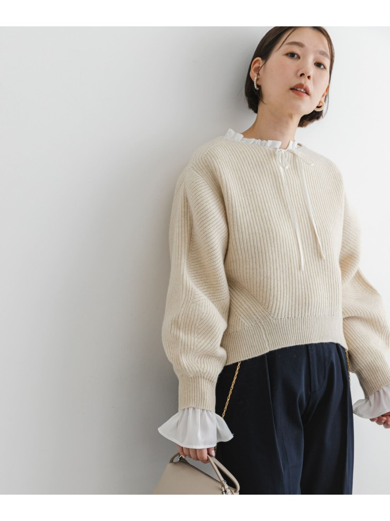 URBAN RESEARCH ROSSO / アーバンリサーチ ロッソ F by ROSSO　ハミルトンボリュームスリーブ畦ニット 楽天市場】【SALE／50%OFF】F by ROSSO ハミルトンボリューム