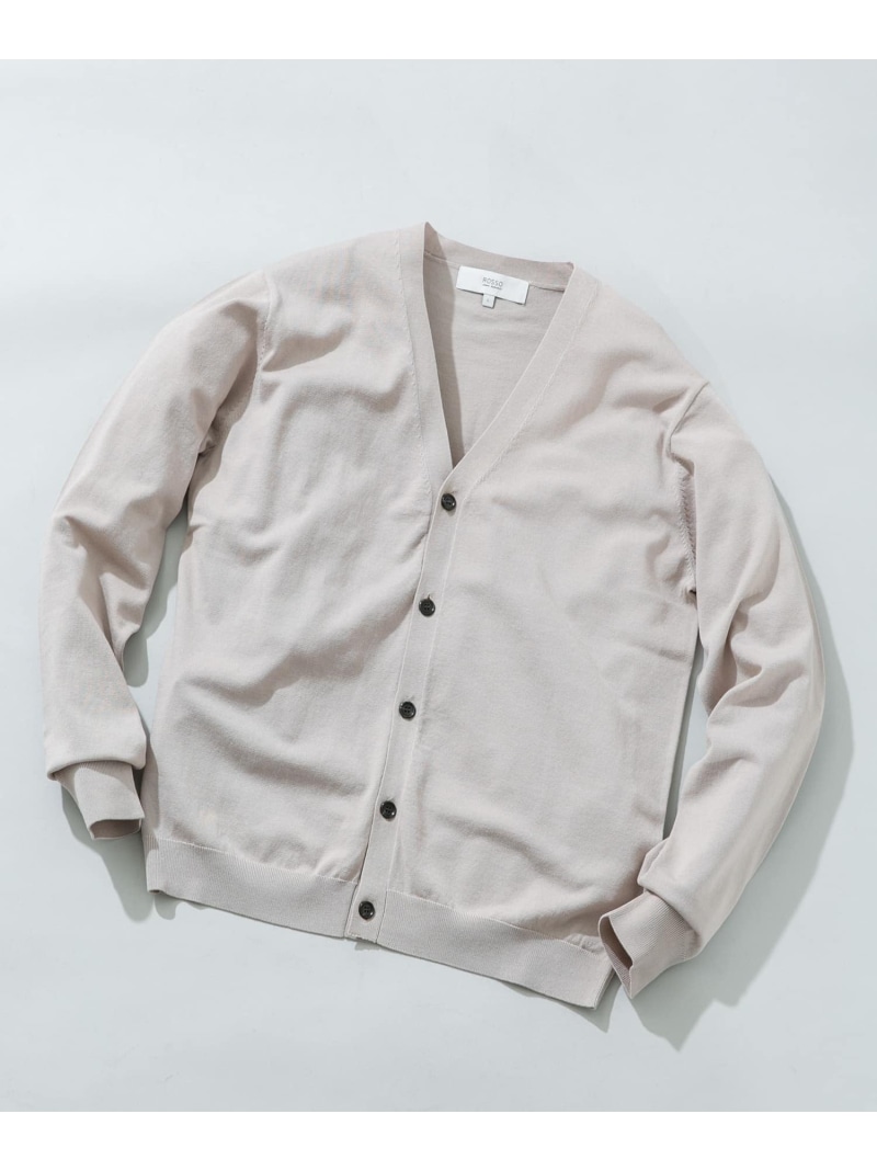 【SALE／15%OFF】『WEB限定』シルク混ベーシックカーディガン URBAN RESEARCH ROSSO アーバンリサーチロッソ トップス カーディガン グレー ブルー ブラウン【RBA_E】【送料無料】[ Fashion]
