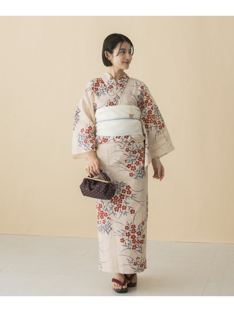 浴衣 なでしこ URBAN RESEARCH ROSSO アーバンリサーチロッソ 着物・浴衣・和装小物 浴衣 ベージュ【送料無料】[ Fashion]｜URBAN RESEARCH ROSSO／ロッソ