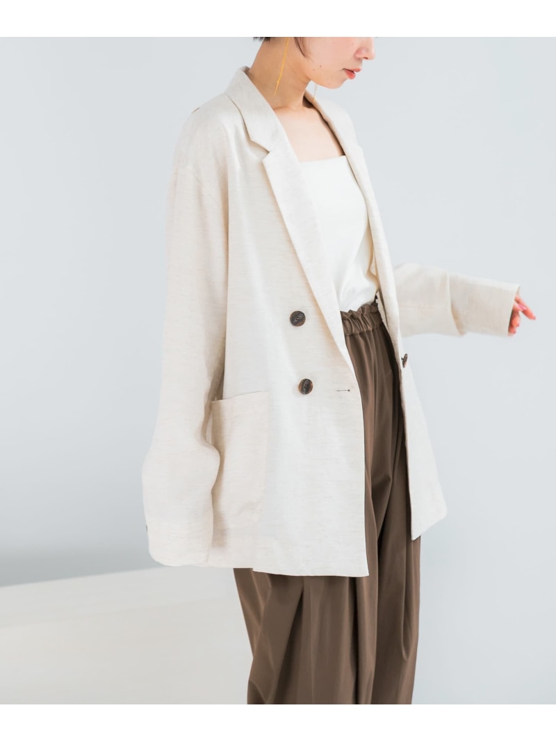 ELENDEEK BACK CROSS TAILORED JACKET URBAN RESEARCH ROSSO アーバンリサーチロッソ ジャケット・アウター テーラードジャケット・ブレザー ベージュ グレー【送料無料】[ Fashion]