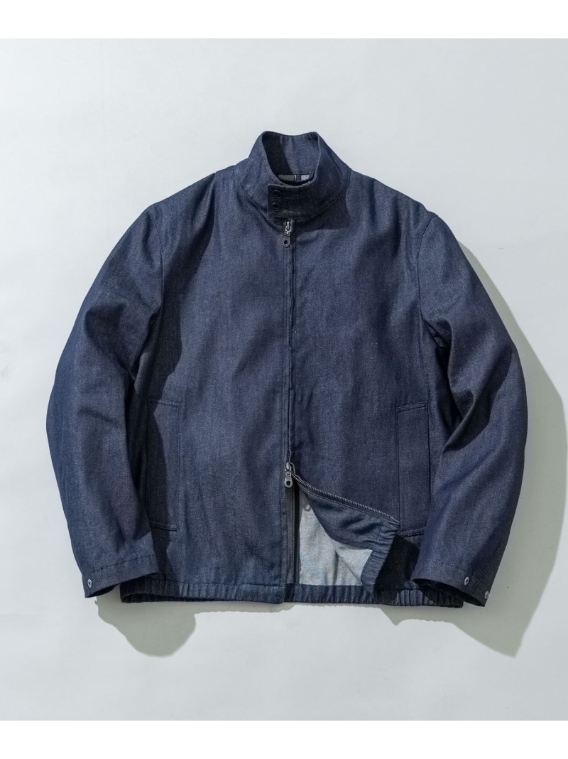 【SALE／30%OFF】『WEB限定』デニムスタンドブルゾン URBAN RESEARCH ROSSO アーバンリサーチロッソ ジャケット・アウター ブルゾン・ジャンパー ブラック ブルー【RBA_E】【送料無料】[ Fashion]｜URBAN RESEARCH ROSSO／ロッソ