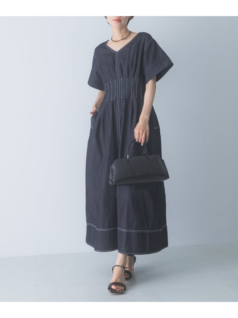 ELENDEEK WAIST TUCKED ONE-PIECE URBAN RESEARCH ROSSO アーバンリサーチロッソ ワンピース・ドレス ワンピース ブルー【送料無料】[ Fashion]｜URBAN RESEARCH ROSSO／ロッソ