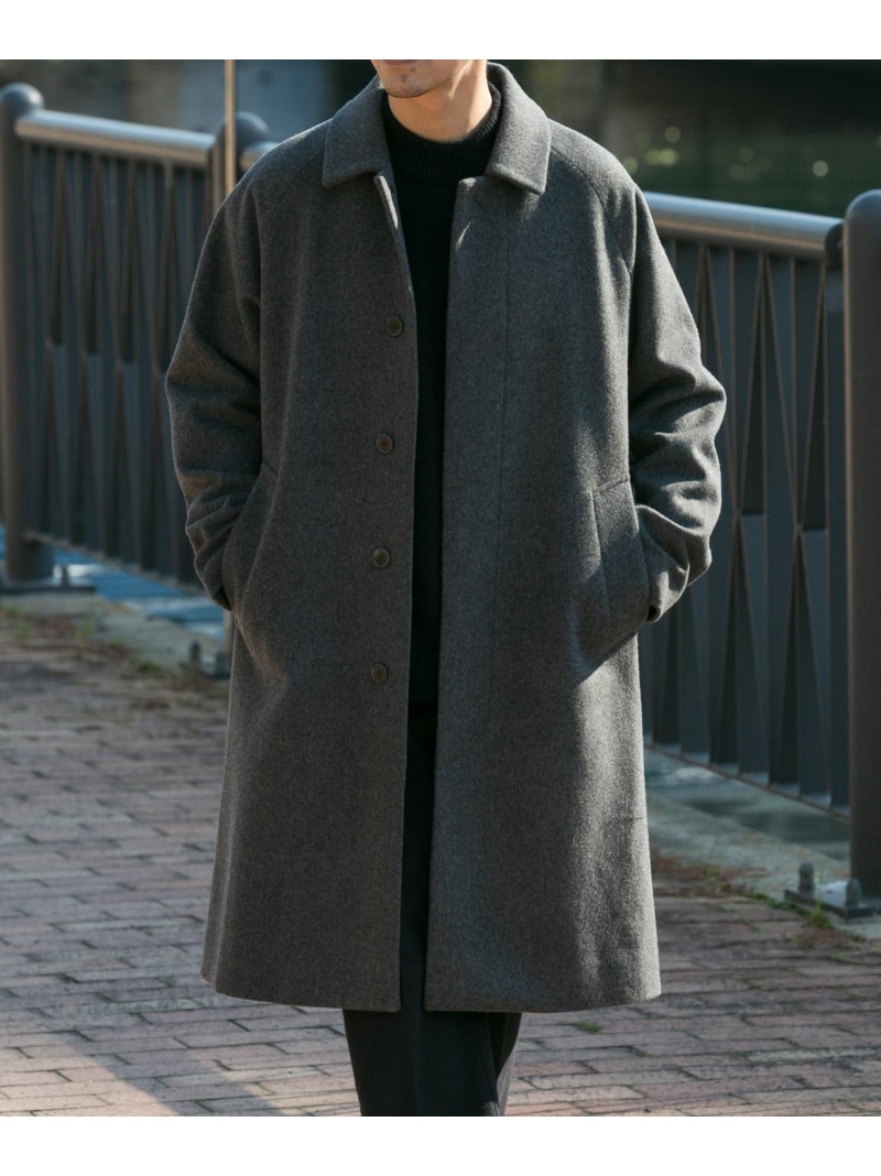 【SALE／30%OFF】スーパー100 オーバーバルマカンコート URBAN RESEARCH ROSSO アーバンリサーチロッソ ジャケット・アウター ステンカラーコート グレー ネイビー ブラック【RBA_E】【送料無料】[ Fashion]