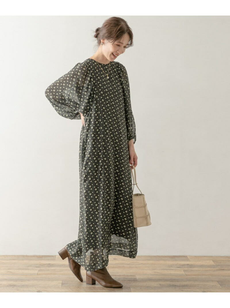 By アーバンリサーチロッソ Rosso ブラック イエロー ワンピース レディース Research Rosso Rosso Fashion Urban ブラック F ワンピースその他 ワンピース Rakuten 送料無料 Research フラワープリントボリュームスリーブワンピース Rosso Rosso ロッソ ベージュ