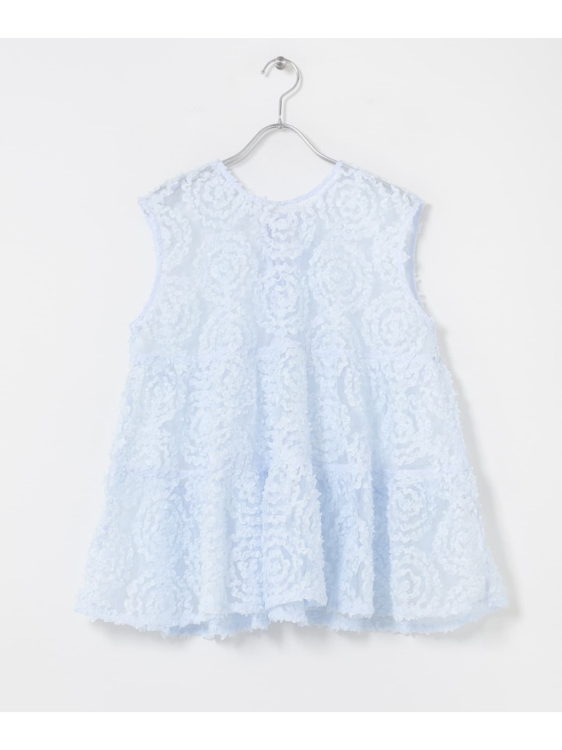 Torrazzo Donna FLOWER LACE A-LINE TOP URBAN RESEARCH ROSSO アーバンリサーチロッソ トップス シャツ・ブラウス ブラック【送料無料】[ Fashion]