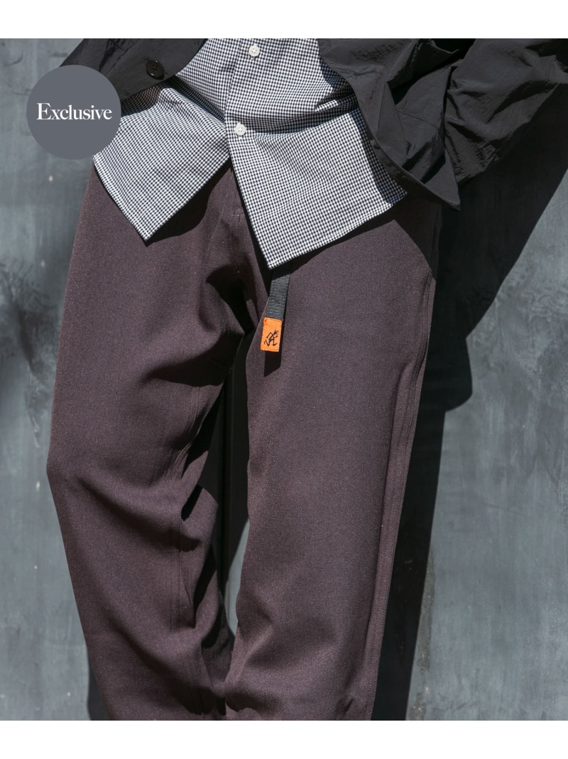 【SALE／20%OFF】『別注』Gramicci ウォッシャブルウォームワンタックパンツ URBAN RESEARCH ROSSO アーバンリサーチロッソ ズボン下 余分の物のズボン下 赤銅色 黒いこと 薄墨色【RBA_E】【貨物輸送無料】[ Fashion]