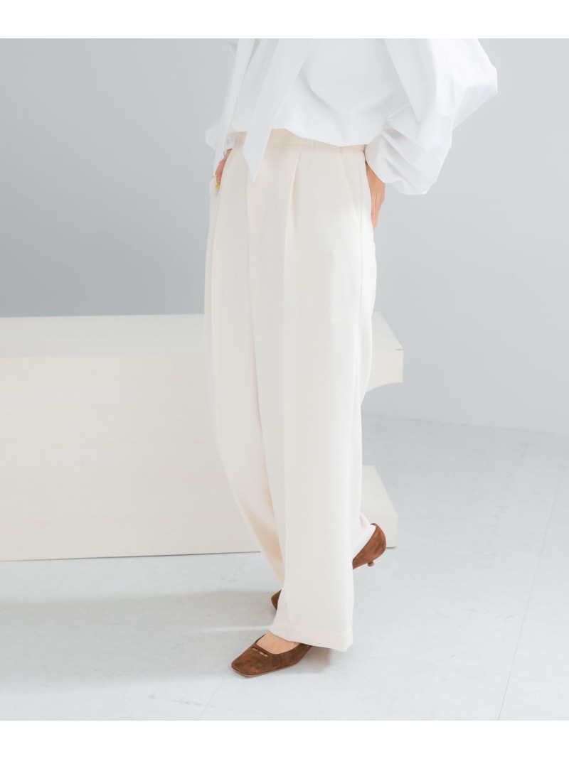 【SALE／20%OFF】DONEEYU ダブルクロスワイドパンツ URBAN RESEARCH ROSSO アーバンリサーチロッソ ズボン下 余分の物のズボン下 黒いこと 白いこと【RBA_E】【貨物輸送無料】[ Fashion]