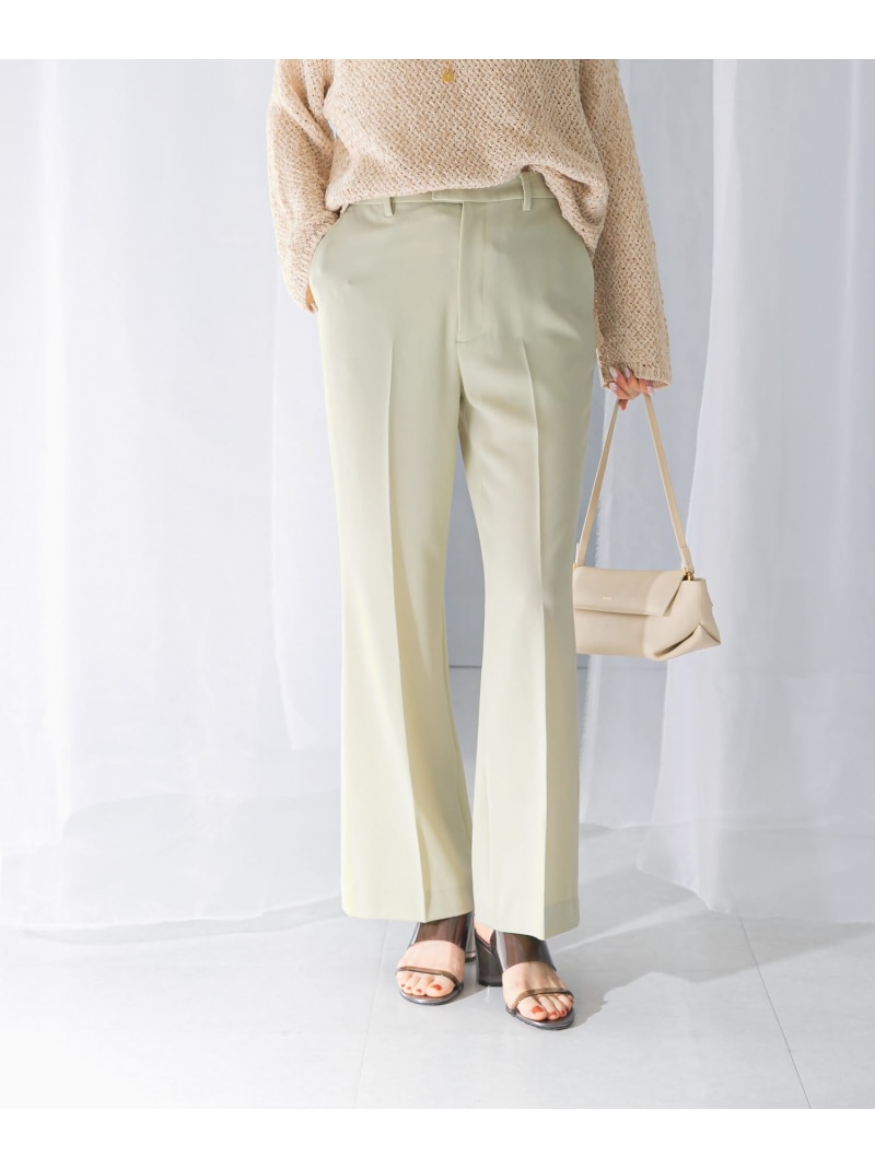 【SALE／50%OFF】防シワセミフレアパンツ URBAN RESEARCH ROSSO アーバンリサーチロッソ ズボン下 余分の物のズボン下 赤銅色 黒いこと 緑であること【RBA_E】【貨物輸送無料】[ Fashion]