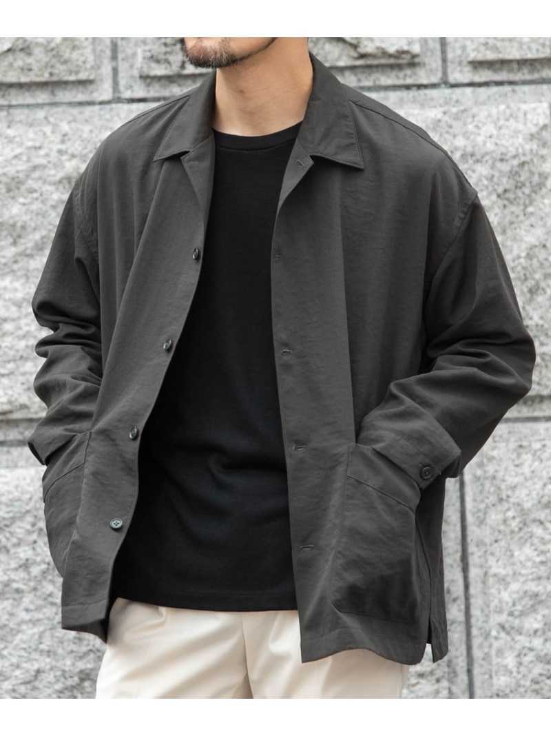 『セットアップ対応』ドライイージーシャツジャケット URBAN RESEARCH ROSSO アーバンリサーチロッソ ジャケット・アウター その他のジャケット・アウター ベージュ グレー ブラック ネイビー【送料無料】[ Fashion]