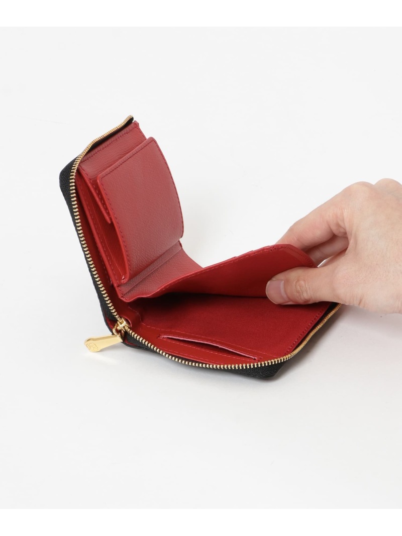 Violad Oro Porta 二つ折りl字型ウォレット アーバンリサーチロッソ Rosso