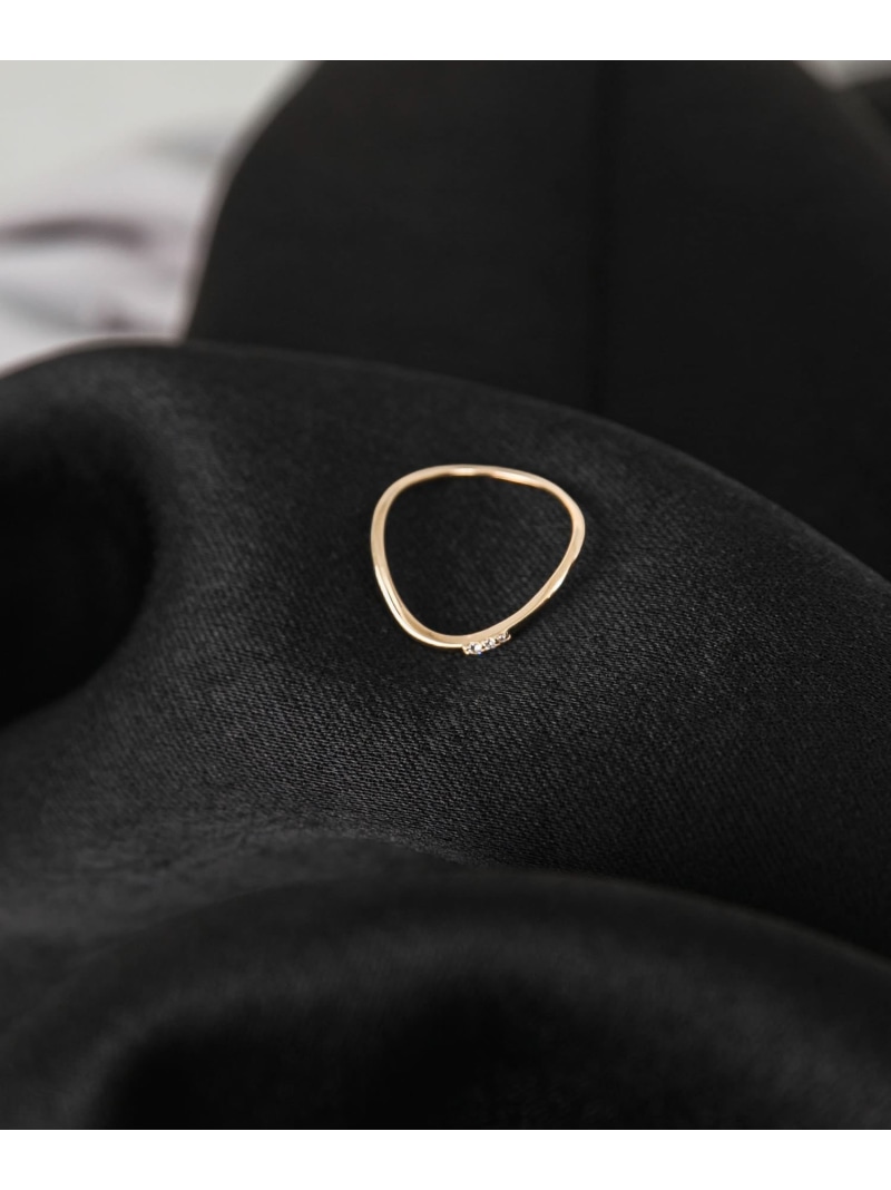 Favorible Curvy diamond ring URBAN RESEARCH ROSSO アーバンリサーチロッソ アクセサリー・腕時計 リング・指輪 ゴールド【送料無料】[ Fashion]