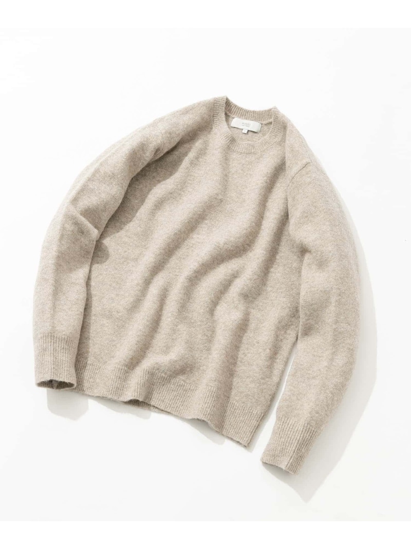【SALE／40%OFF】ブークレストレッチクルーニット URBAN RESEARCH ROSSO アーバンリサーチロッソ トップス ニット イエロー ブラック カーキグリーン ブルー グレー オレンジ【RBA_E】【送料無料】[ Fashion]