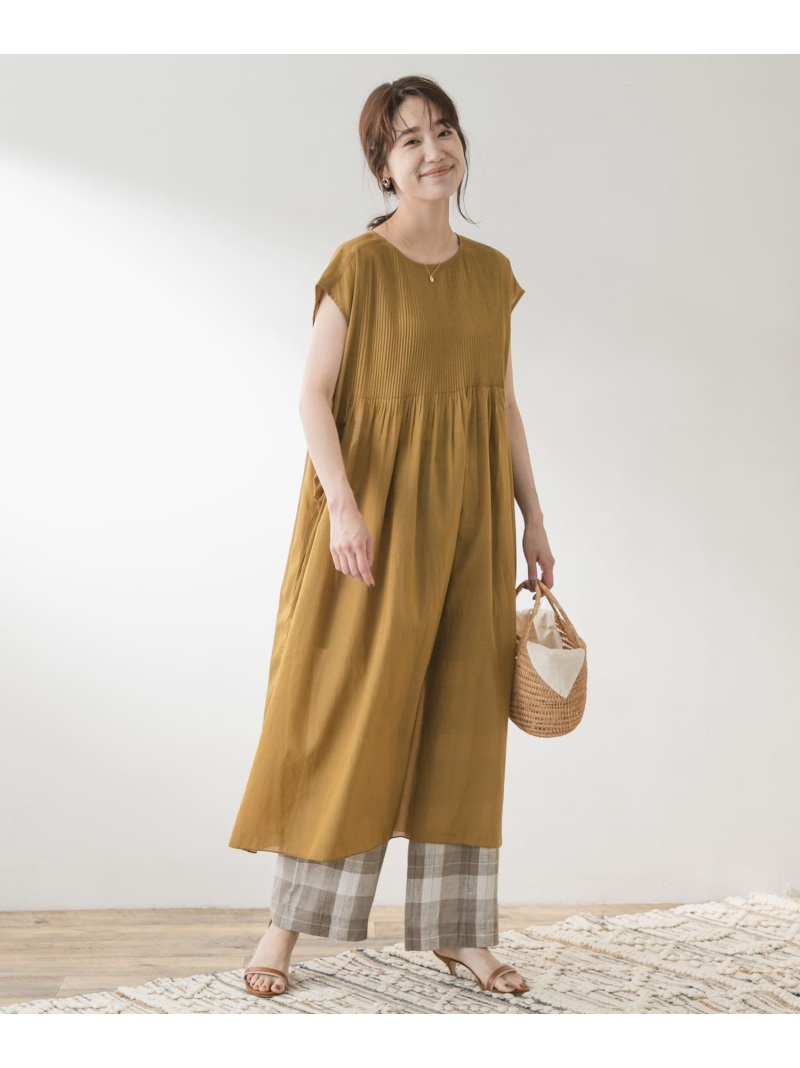 Urban Rosso Rosso Rosso レディース Research アーバンリサーチロッソ グリーン 送料無料 Rakuten By F Fashion レディースファッション アーバンリサーチロッソ ワンピースその他 ワンピース Rosso インド綿ピンタックワンピース Rosso ワンピース イエロー ブラウン