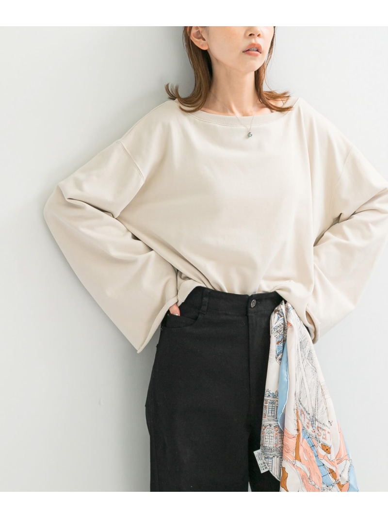 【SALE／50%OFF】オフショルライトスウェット URBAN RESEARCH ROSSO アーバンリサーチロッソ トップス スウェット・トレーナー ベージュ【RBA_E】【送料無料】[ Fashion]