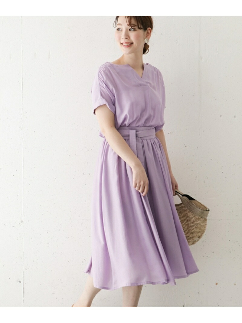 送料無料 アーバンリサーチロッソ Rosso ワンピース Rakuten Brand Avenue キーネックギャザーワンピース