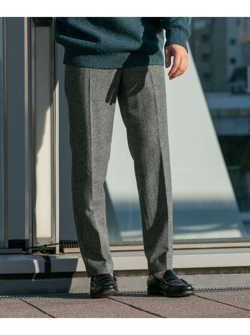 【SALE／40%OFF】『XLサイズあり』ウールツイードテーパードパンツ URBAN RESEARCH ROSSO アーバンリサーチロッソ パンツ その他のパンツ グレー ブラック【RBA_E】【送料無料】[ Fashion]