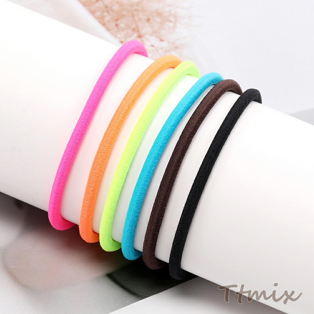 楽天市場】【ヘアゴム】【リング】リング ヘアゴム カラーゴム M