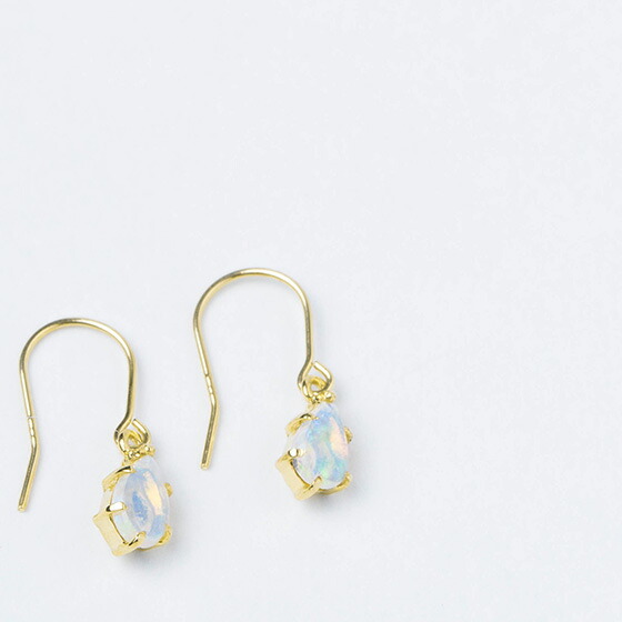 ピアス 18k 揺れる レディース K18 ゴールド オパール 一粒ピアス 18金 パール ぶらさがり しずく 滴 ドロップ ペアシェイプ 小粒 スタッドピアス シンプル 人気 おしゃれ 女性 彼女 誕生日 記念日 プレゼント ギフト ジュエリー 自分へのご褒美 母の日|ロッソエブルージュエリー