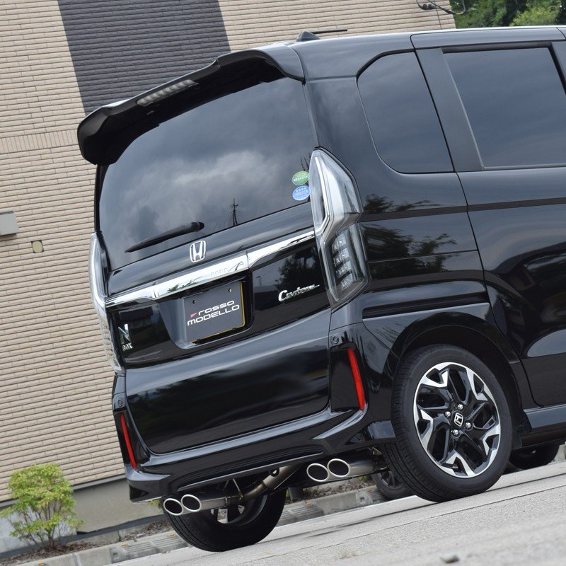 楽天市場 車検対応 ロッソモデロ Dualist Ex マフラーn Box カスタム マフラー 2wd Jf3 マフラーnbox マフラー ターボ専用 オーバルテール左右出しnボックス パーツ ドレスアップ ロッソモデロ楽天市場店