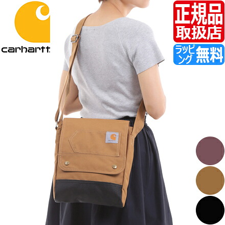 【ラッピング無料】 カーハート バッグ ショルダーバッグ Carhartt Crossbody Snap Bag レディース クロスボディ 肩掛け 斜め掛け ショルダー 彼女 プレゼント 贈り物 無地 ストリートブランド シンプル ワークブランド｜RosyCats