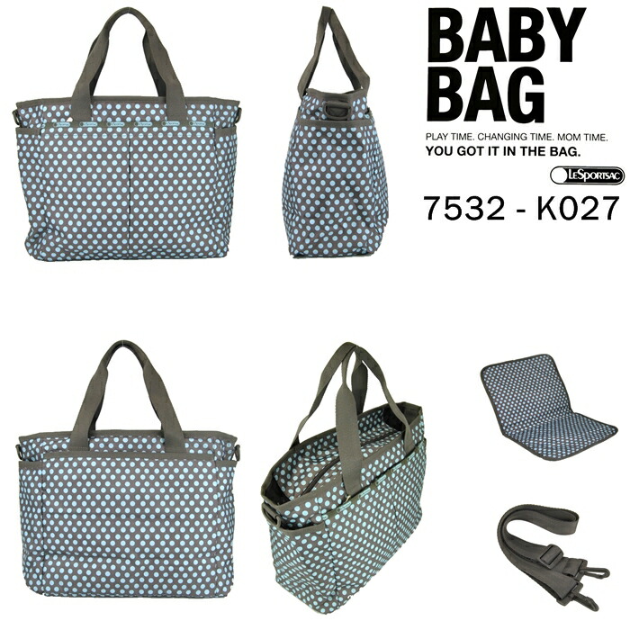 Rosy Cats Lesportsac Ryan Baby Bag Aqua Lesportsac Ryan Baby Bag Aqua Dot アクアドット 7532 K027 Skydot Mothers 4955 Mathew Bug