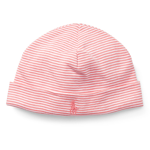 【楽天市場】ポロ ラルフローレン ベビー服 Polo Ralph Lauren ラルフ ベビーキャップ 帽子 ピンク ニット帽 ビーニー