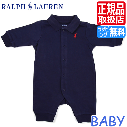 楽天市場 ポロ ラルフローレン ベビー服 Polo Ralph Lauren ラルフ カバーオール ネイビー ベビー ロンパース パジャマ 男の子 女の子 赤ちゃん かわいい おしゃれ おすすめ 誕生日プレゼント プレゼント ブランド 人気 孫 出産祝い ギフト 贈り物 お祝い Rosycats