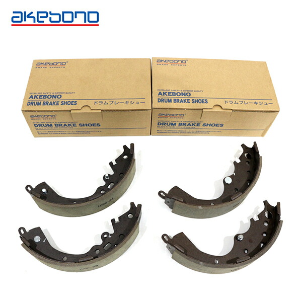 【送料無料】 曙 AKEBONO ブレーキシュー 前後セット NN1090F NN1090R フロント&リア トヨタ ハイエース200系 TRH200V,K ドラムブレーキシュー キット 曙ブレーキ工業