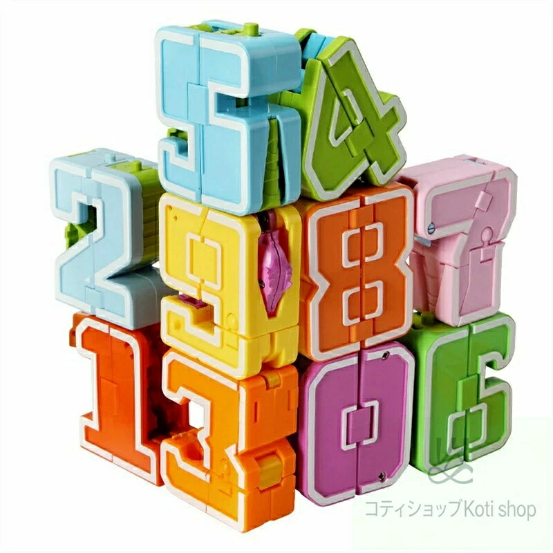 恐竜数字ロボットおもちゃ 玩具 子供向け 組み立てモデル1-10の数字DIY学習 分解おもちゃ 立体パズル 誕生日、クリスマス、ハロウィンプレゼント 入園祝い ギフト 幼稚園 教具