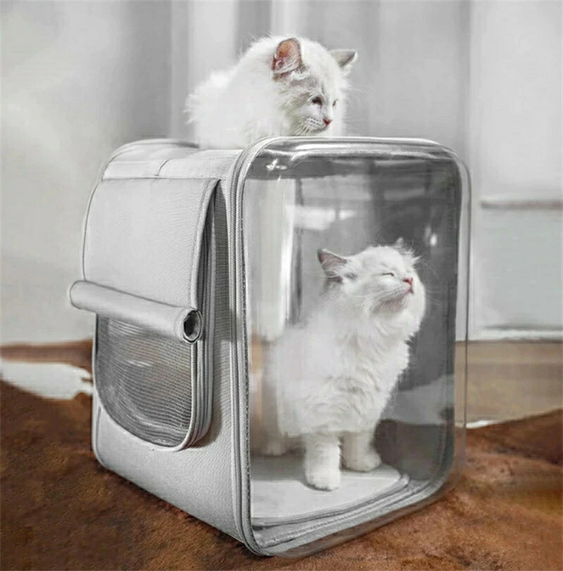 猫 リュック ペット バック ペット バッグ ペット キャリー PET CARRY 犬 キャリーバッグ 猫 キャリーバッグ ペットキャリー リュック 犬 リュックバッグ 犬猫用リュックキャリー 立体スペース 透明 全景可視 折り畳み収納 旅行