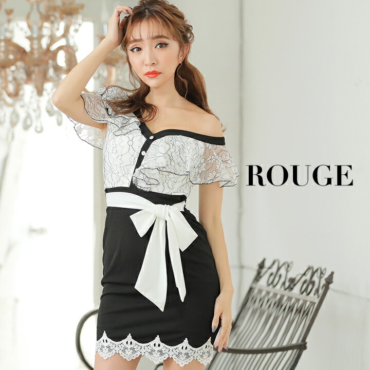 もらって嬉しい出産祝い カットワークレース レース ワンショルダー タイト ワンピース サイズ M S ミニ ドレス キャバドレス リボン J 464im 1911 1 ミニドレス ルージュ あす楽 ブラック Rouge ホワイト リボンベルト J 464im 1911 1 Amaarafarms Com