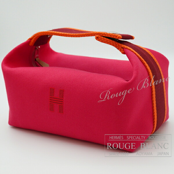 エルメス　ポーチ　&rdquo;ブリッド・ア・ブラック&rdquo; PM　ハイビスカス　コットンキャンバス【新品】 HERMES Pouch "Bride-a-Brac" Small model Hibiscus【NEW】｜ルージュブラン青山