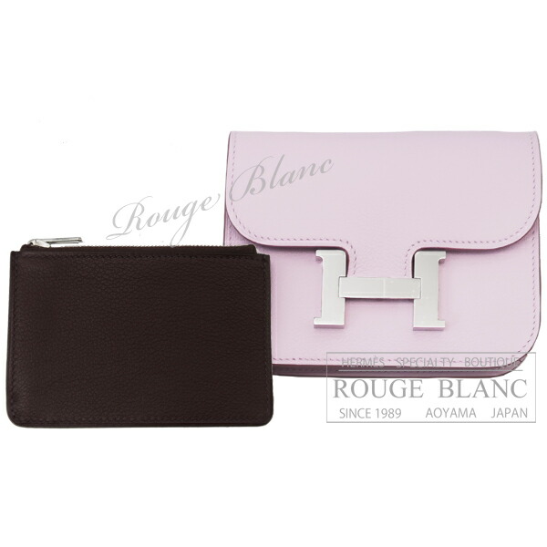 新品 エルメス コンスタンススリム ルージュアッシュ ローズ アザレSV