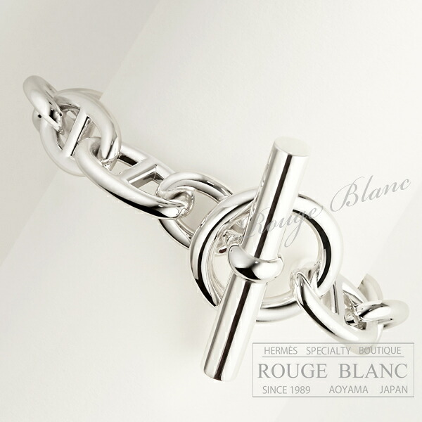 エルメス 腕輪 シェーヌダンクル TGM 13一こま しろがね色 【新品】HERMES Bracelet Chaine dancre Silver 【NEW】