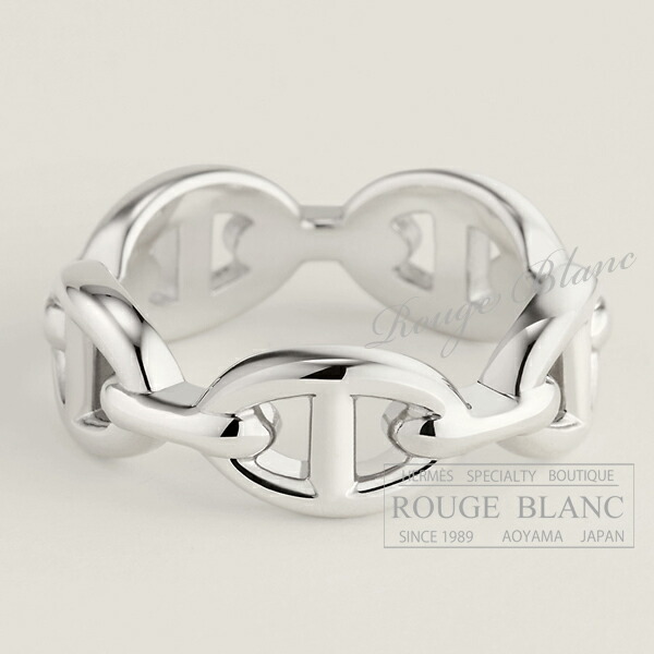 エルメス　リング　指輪　&rdquo;シェーヌダンクル　アンシェネ&rdquo; PM　シルバー　＃52　12号　【新品】HERMES Ring "Chaine dancre enchainee" PM Silver 【NEW】｜ルージュブラン青山