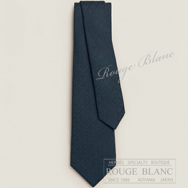 【エルメス/タイ/HERMES/絹地/新品】エルメス タイ ”ニューH” 米国海兵隊員 絹地 【新品】HERMES Tie ”Faconnee New H” Marine 【NEW】
