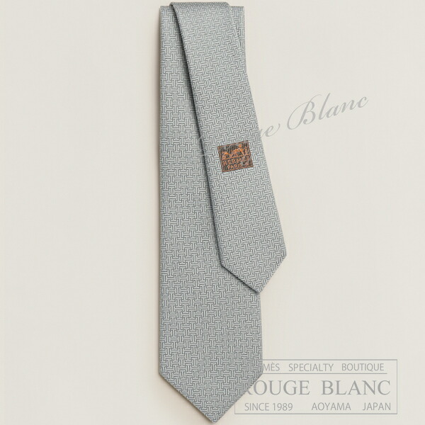 【エルメス/タイ/HERMES/絹地/新品】エルメス タイ ”テール・ドゥ・H” グリペール 絹地 【新品】HERMES Tie ”Une Terre d\u0027H” Gris pale 【NEW】