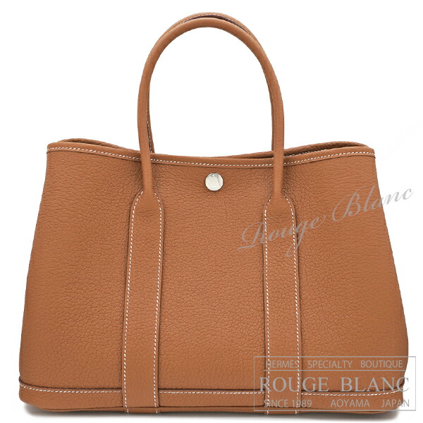 【希少◆人気】HERMES ガーデンパーティー 30 TPM エルメス ガーデンパーティ30/TPM エトゥープ ネゴンダ シルバー